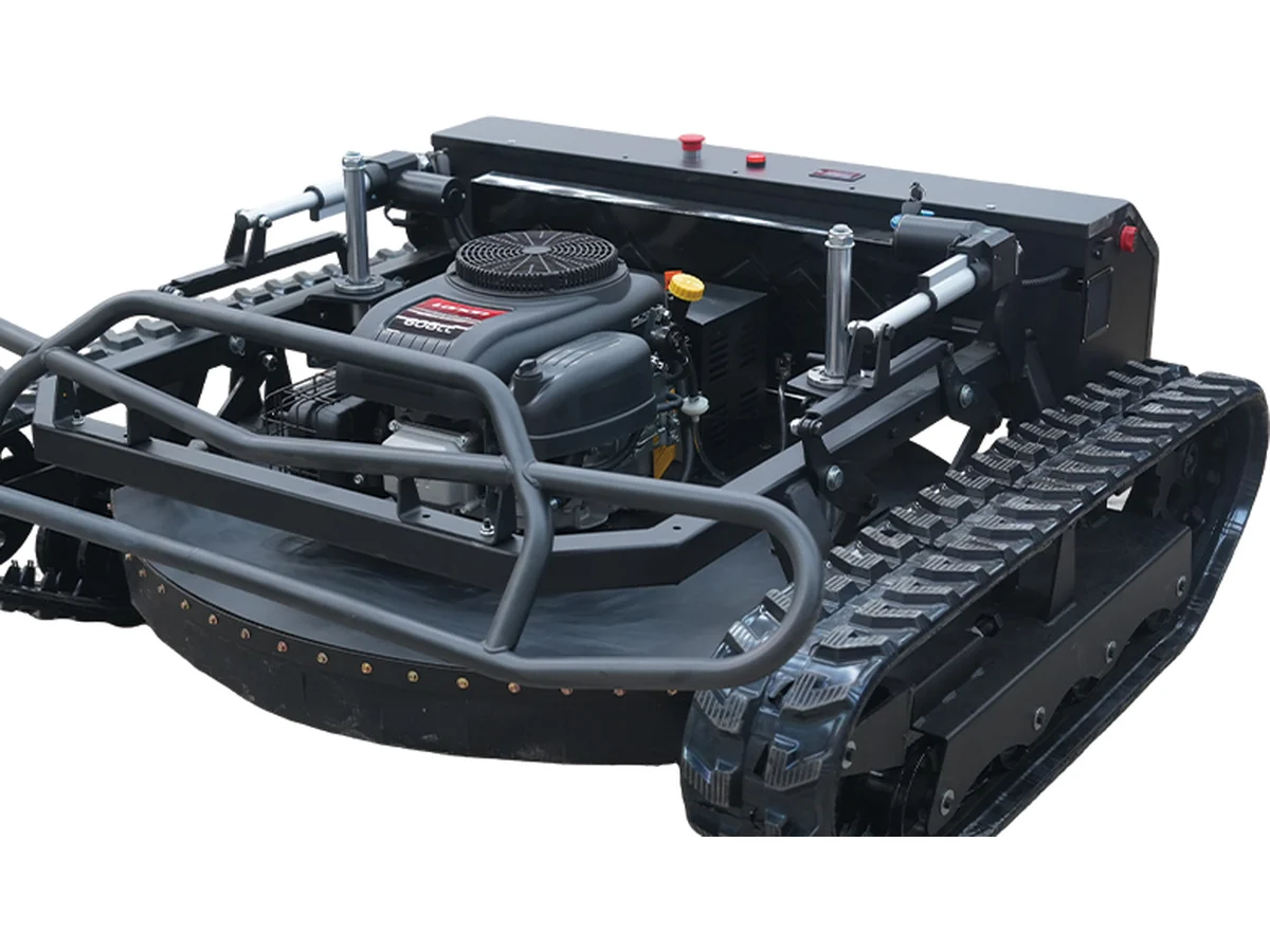 YH1000T tracked tank-style remote-controlled lawn mower